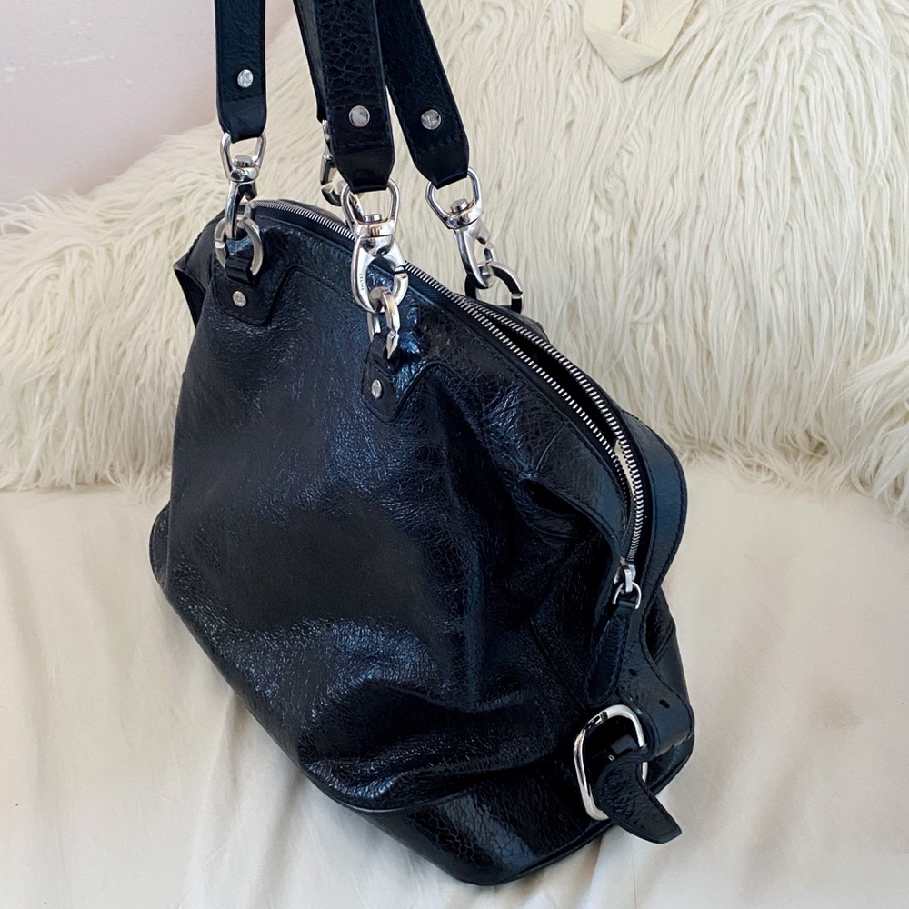 nwot Celine vintage leather hobo bag chain fabric - Picture 3 of 11